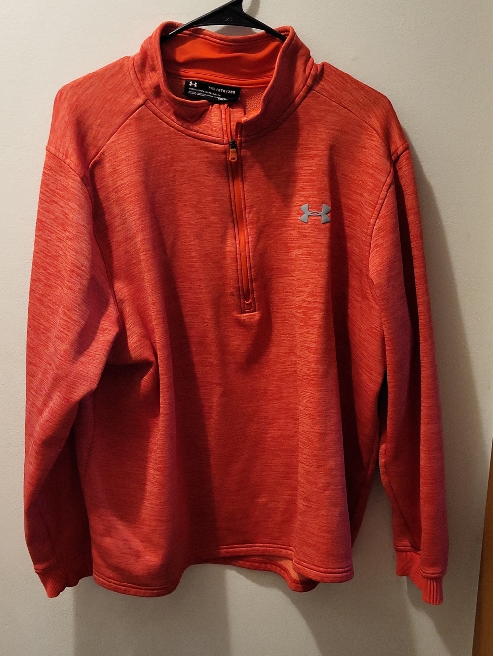 Under Armour Orange Heather 1/4 Zip Training Top